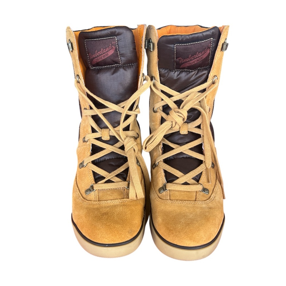 Timberland Women’s NWOT Tan Suede and Puffer Boot Sz 9.5